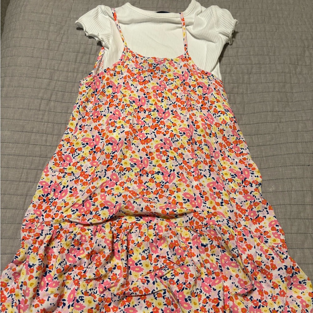 NWOT Old Navy Floral Dress with White Tshirt